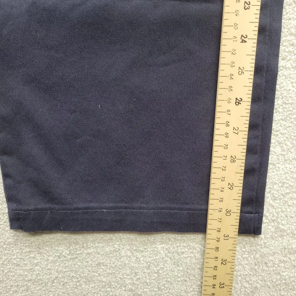 Lee Womens 18 Medium Navy Relaxed Fit Straight Leg Stretch Dress Pants NWT